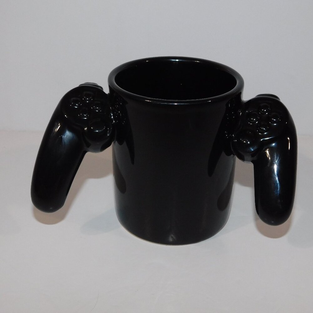 BigMouth Black Video Game Controller GAMEOVER Coffee Tea Mug